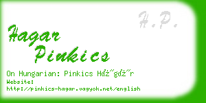 hagar pinkics business card